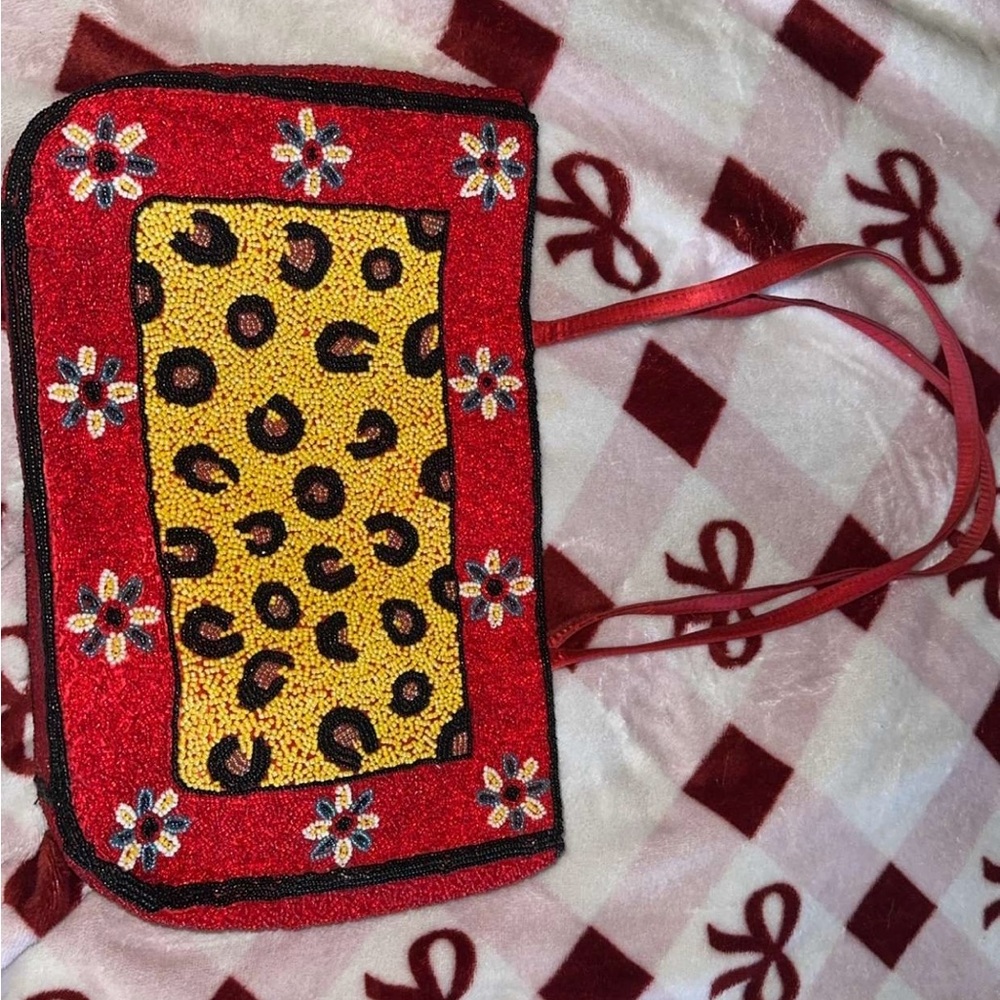 Studio Barse Red Fabric with Black Label